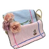  Khăn Mặt Trẻ Em KIBA Thêu Gấu Ngộ Ngĩnh, Chất Cotton Êm, Mềm, Thấm Hút, An Toàn Cho Bé 