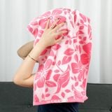  Khăn Tắm Hoa Văn Cỡ Vừa 50x100cm KIBA Cotton Kháng Khuẩn, Dày Dặn, Êm Mềm, Thấm Hút Tốt, An Toàn Cho Da, Phù Hợp Cho Bé 