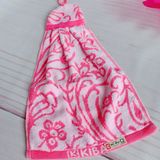  Khăn Lau Tay Dài KIBA Có Móc Treo Tiện Lợi, Chất Cotton Êm, Mềm, Thấm Hút, Không Nhờn, Dính 