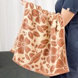  Khăn Tắm Hoa Văn Cỡ Vừa 50x100cm KIBA Cotton Kháng Khuẩn, Dày Dặn, Êm Mềm, Thấm Hút Tốt, An Toàn Cho Da, Phù Hợp Cho Bé 