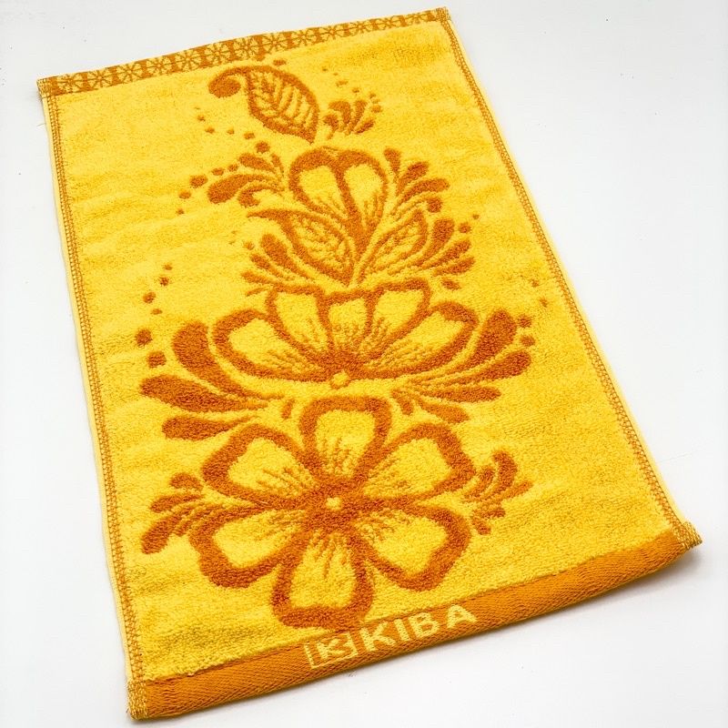  Khăn Mặt KIBA Họa Tiết Hoa Mai KT 28x48cm, Chất Cotton Êm, Mềm, Dày Dặn Thấm Hút Tốt, An Toàn Cho Da 