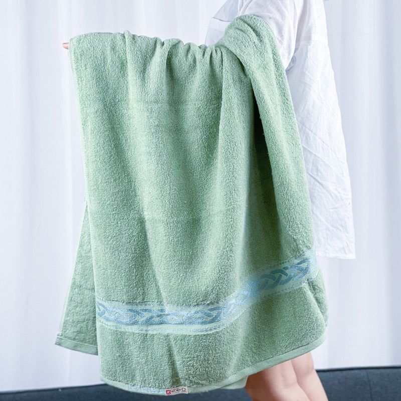  Khăn Tắm Màu Trơn KIBA Sz To 70x140cm Chất Cotton Dày Dặn, Êm, Mềm, Thấm Hút Tốt, An Toàn Cho Da 