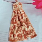  Khăn Lau Tay Dài KIBA Có Móc Treo Tiện Lợi, Chất Cotton Êm, Mềm, Thấm Hút, Không Nhờn, Dính 