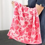  Khăn Tắm Hoa Văn Cỡ Vừa 50x100cm KIBA Cotton Kháng Khuẩn, Dày Dặn, Êm Mềm, Thấm Hút Tốt, An Toàn Cho Da, Phù Hợp Cho Bé 