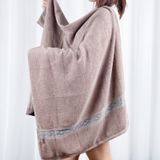  Khăn Tắm Màu Trơn KIBA Sz To 70x140cm Chất Cotton Dày Dặn, Êm, Mềm, Thấm Hút Tốt, An Toàn Cho Da 