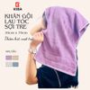  Khăn Gội Đầu, Lau Tóc, Quấn Tóc, Khăn Tắm Cỡ Nhỏ KIBA KT 34x75cm Sợi Tre Thấm Hút Vượt Trội, Bề Mặt Khăn Mềm, Mượt 