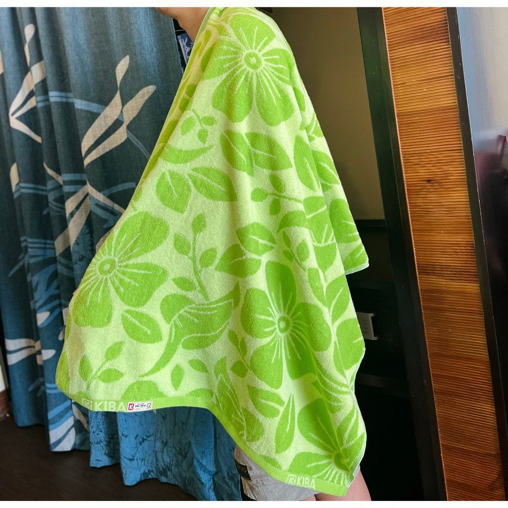  Khăn Tắm Hoa Văn Cỡ Lớn (70x140cm) KIBA Cotton Kháng Khuẩn, Thấm Hút Tốt, Dày Dặn, An Toàn Cho Da, Bảo Vệ Môi Trường 