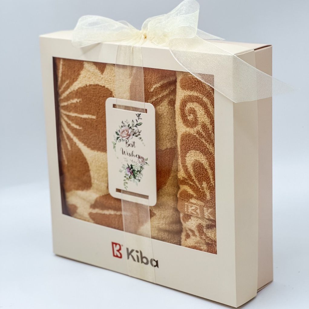  Hộp khăn quà tặng KIBA ngày Lễ, Tết sang trọng, trang nhã, thiết thực 