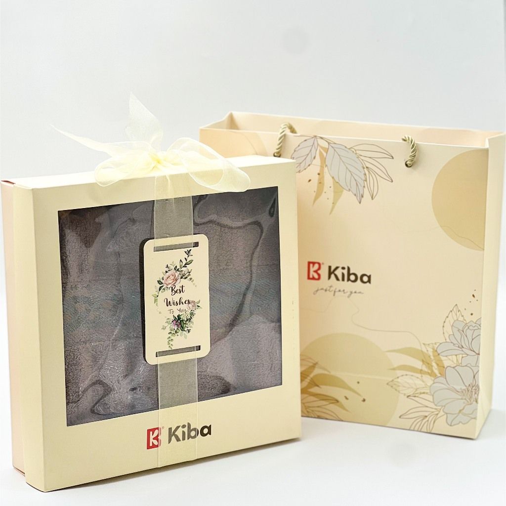  Hộp khăn quà tặng KIBA ngày Lễ, Tết sang trọng, trang nhã, thiết thực 