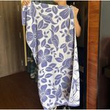 Khăn Tắm Hoa Văn Cỡ Lớn (70x140cm) KIBA Cotton Kháng Khuẩn, Thấm Hút Tốt, Dày Dặn, An Toàn Cho Da, Bảo Vệ Môi Trường 