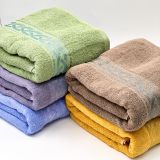  Bộ 3 Khăn Đơn Màu Tắm Gội Mặt, Khăn Tắm Cỡ Lớn 70x140cm KIBA Chất Cotton Hữu Cơ, Êm, Mềm, Dày Dặn, Thấm Hút Tốt, An Toàn 