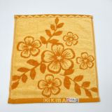  Khăn Mặt Vuông KIBA Cỡ 34x34cm,Chất Liệu Cotton Dày Dặn, Thấm Hút Tốt, Họa Tiết Hoa Mai Nhiều Màu 