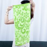  Khăn Gội Đầu, Khăn Lau Tóc, Quấn Tóc KIBA KT 34cm x 75cm Họa Tiết Sóng, Chất Cotton Dày Dặn, Êm Mềm, Thấm Hút Tốt 