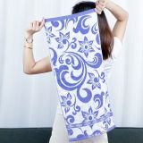  Khăn Gội Đầu, Khăn Lau Tóc, Quấn Tóc KIBA KT 34cm x 75cm Họa Tiết Sóng, Chất Cotton Dày Dặn, Êm Mềm, Thấm Hút Tốt 