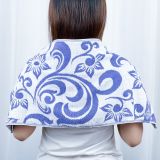 Khăn Gội Đầu, Khăn Lau Tóc, Quấn Tóc KIBA KT 34cm x 75cm Họa Tiết Sóng, Chất Cotton Dày Dặn, Êm Mềm, Thấm Hút Tốt 