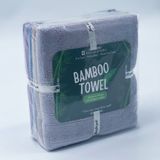  Set 5 Chiếc Khăn Mặt Sợi Tre KIBA 28x48cm Thấm Hút Gấp Đôi, Êm, Mềm, Nhẹ Bông 