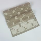  Khăn Mặt KIBA Họa Tiết Monogram Trẻ Trung, Hiện Đại KT 28cm  x 48cm,  Chất Cotton Êm, Mềm, Dày Dặn Thấm Hút Tốt, Tơi Bông, Thoáng Khí 