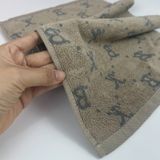  Khăn Mặt KIBA Họa Tiết Monogram Trẻ Trung, Hiện Đại KT 28cm  x 48cm,  Chất Cotton Êm, Mềm, Dày Dặn Thấm Hút Tốt, Tơi Bông, Thoáng Khí 