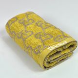  Khăn Mặt KIBA Họa Tiết Monogram Trẻ Trung, Hiện Đại KT 28cm  x 48cm,  Chất Cotton Êm, Mềm, Dày Dặn Thấm Hút Tốt, Tơi Bông, Thoáng Khí 