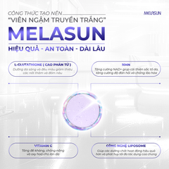Combo 06 Hộp - Viên Ngậm Truyền Trắng Melasun