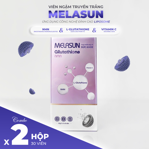 Combo 02 Hộp - Viên Ngậm Truyền Trắng Melasun