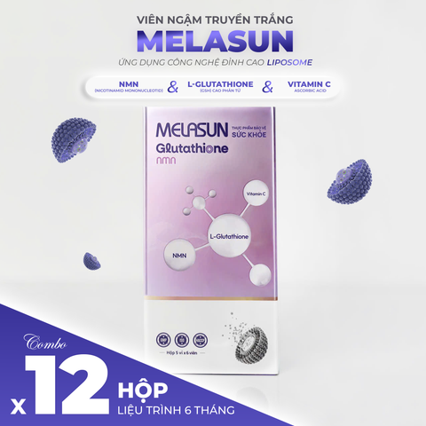 Combo 12 Hộp - Viên Ngậm Truyền Trắng Melasun