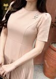 Đầm dự tiệc chân váy dập ly TFL725NUDE 