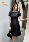  Đầm suông A Tafta ánh kim TFL736BLK 