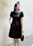  Đầm suông A Tafta ánh kim TFL736BLK 