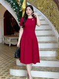 Đầm dự tiệc chân váy dập ly TFL725RED 