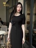  Đầm dự tiệc dáng ôm màu đen sang trọng TFL806BLK 