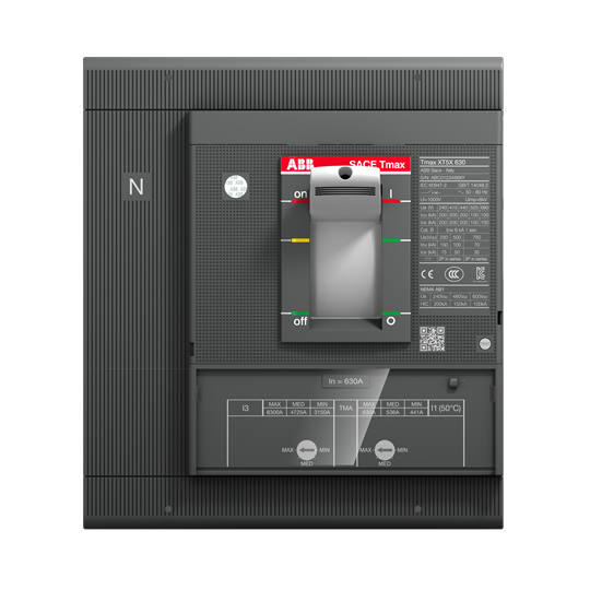  Cầu dao tự động dạng khối XT5H 630A 4P 70KA TMA isu=50%icu 