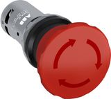  Công tắc xoay màu đỏ không đèn 1 NC CE4T-10R-01 1SFA619550R1041 