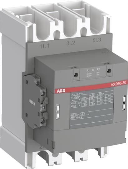 KHỞI ĐỘNG TỪ ABB 3P 265A 220VAC (AX260-30-11)
Công tắc tơ loại AX260-30-11-80