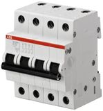  Cầu dao tự động MCB ABB 4P 25A 4.5KA (SH204L-C25) 