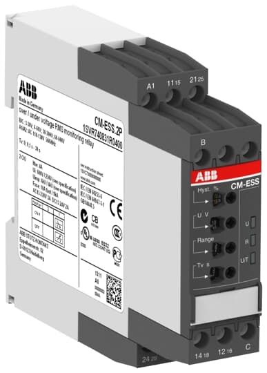  Rơ le giám sát điện áp một pha loại CM-ESS.2S 24-240 V AC/DC 