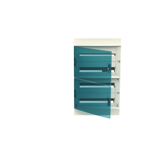 TỦ ĐIỆN DÂN DỤNG 72 ĐƯỜNG IP41, RAL 9016-LOẠI ÂM TƯỜNG MISTRAL41Fflushtransparentdoor72M