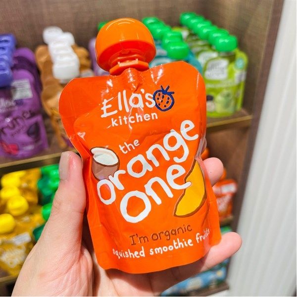 HOA QUẢ NGHIỀN VỊ DỪA VÀ XOÀI ELLA’S KITCHEN THE ORANGE ONE 90G UK