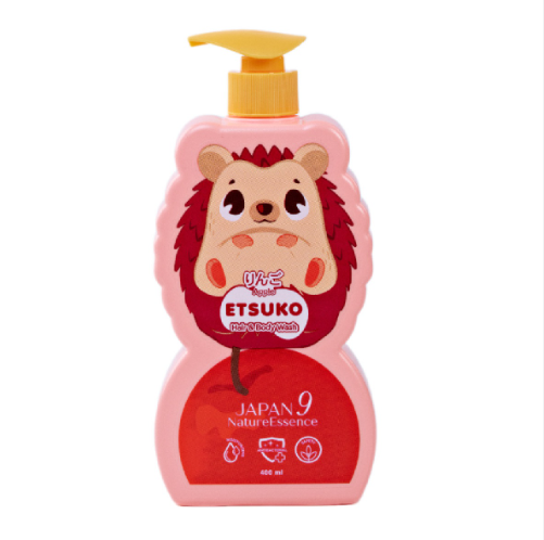 Sữa Tắm Gội Dưỡng Ẩm Kháng Khuẩn ETSUKO Hương Táo Fuji Nhật 400ml