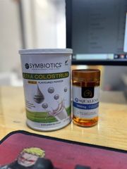 Sữa non ULTRA COLOSTRUM vị Vanilla (400g) + quà tặng kèm 1 SQUALENE 1000mg (30v)