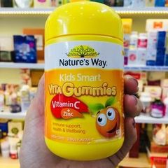 KẸO DẺO NATURE'S WAY KIDS SMART VITAMIN C + ZINC - 60 VIÊN