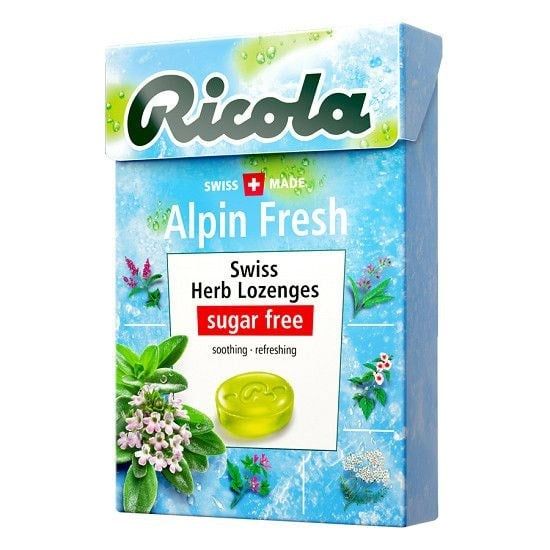 Kẹo thảo mộc Sugar Free RICOLA Alpin Fresh (40g)
