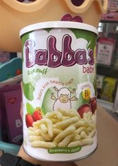 Bánh gạo BABBAS baby vị dâu, táo (40g)