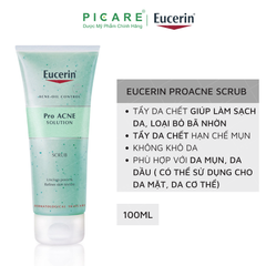 Tẩy Tế Bào Chết Da Mặt EUCERIN Pro ACNE Solution Scrub Ngăn Ngừa Mụn 100ml