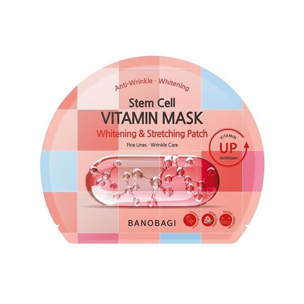Mặt Nạ Dưỡng Trắng, Nâng Cơ Banobagi Stem Cell Vitamin Mask Whitening & Stretching Patch (30g)