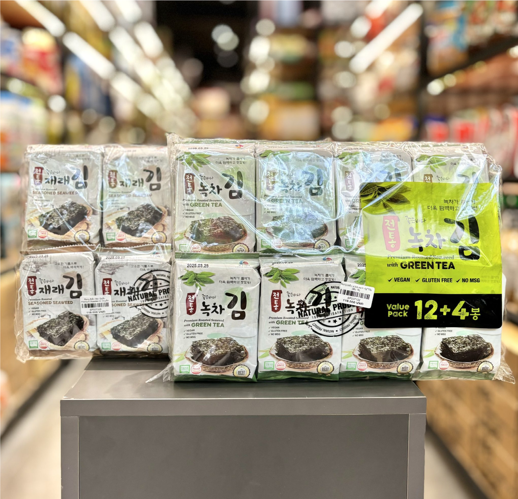 Rong Biển Premium Roasted Seaweed Vị Trà Xanh (4g)