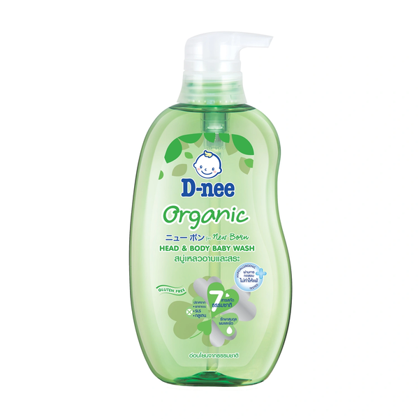Tắm gội cho bé D-NEE Organic gluten free (380ml)