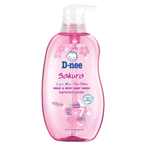 Tắm Gội Cho Bé D-NEE Organic Sakura (380ml)