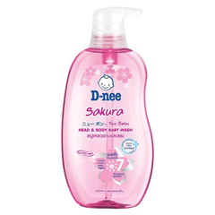 Tắm Gội Cho Bé D-NEE Organic Sakura (380ml)