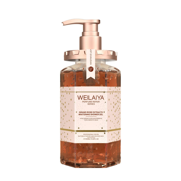 Sữa Tắm Trắng Da Cánh Hoa Hồng Damask Weilaiya Grand Rose Extracts Whitening Shower Gel (450ml)